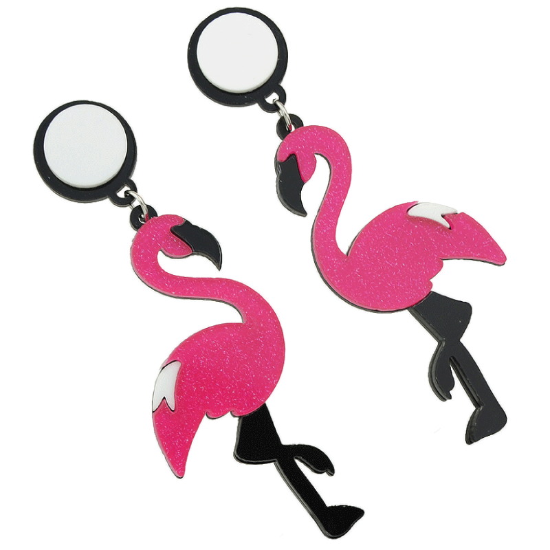 Flamingo Acrylic Dangle