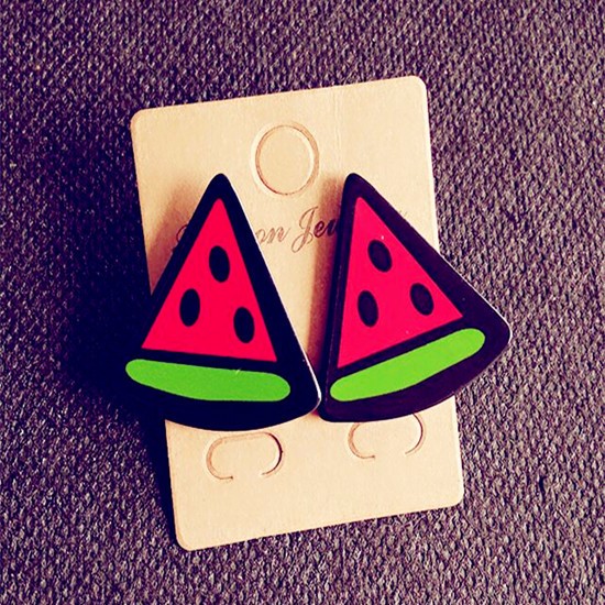 Watermelon Acrylic Earring